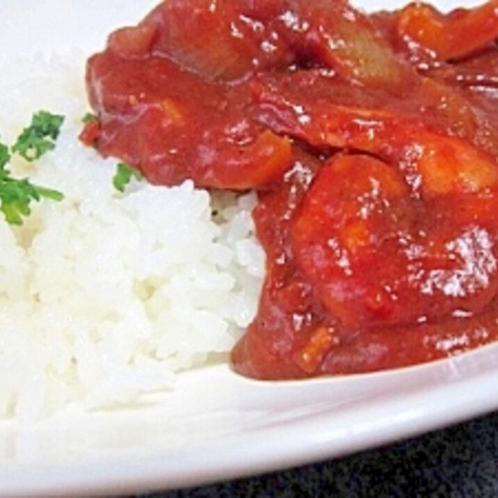 エビとトマトが好き系・・・なシーフードカレー